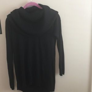 Black cowl neck sweater